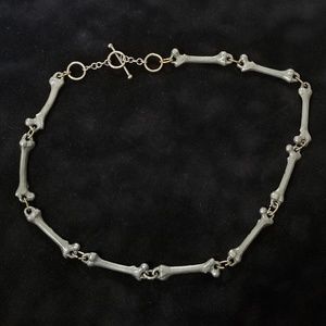 Metal Bone Necklace